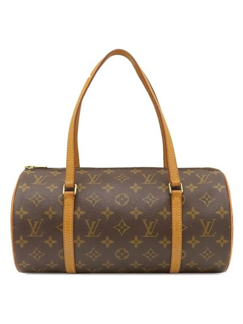Louis Vuitton Handbag Papillon 30 Monogram Canvas Gold Brown